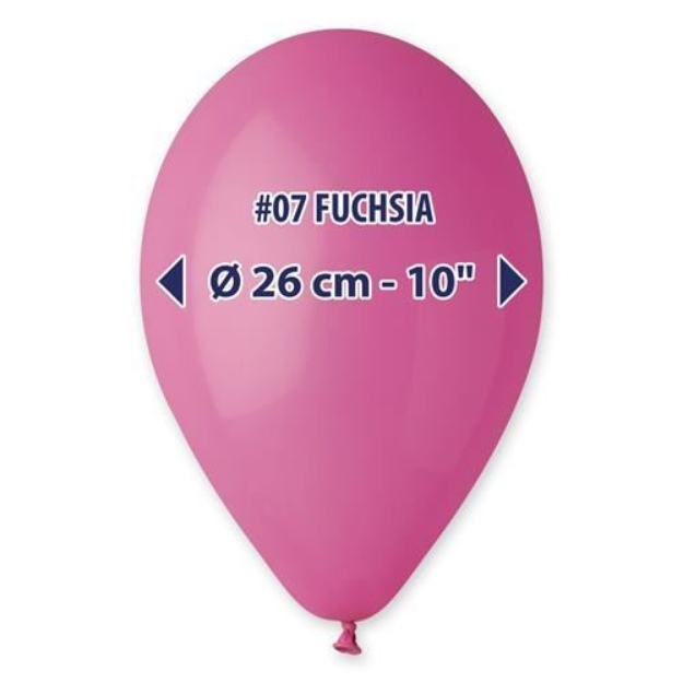 Obrázok z Balóniky 26 cm - tmavo ružové 100 ks