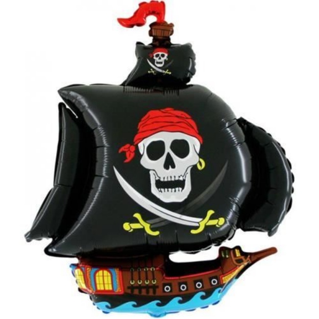 Obrázok z Fóliový balónik Pirátska loď