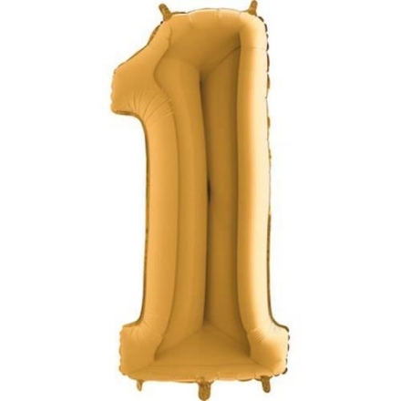 Picture of Foil Number Balloon - Gold 1