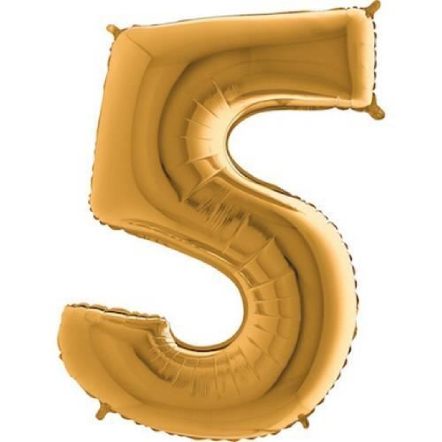 Foliová číslice - zlatá 5