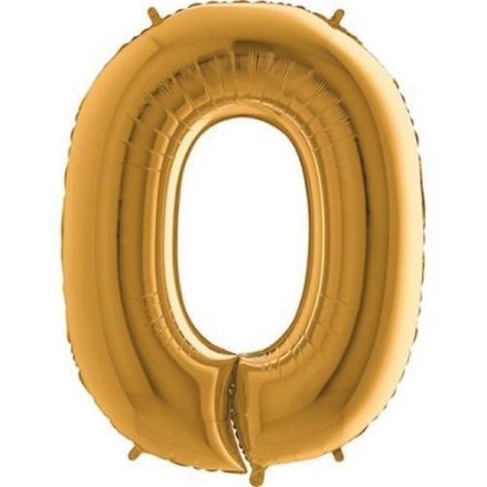 Picture of Foil numeral - gold 0