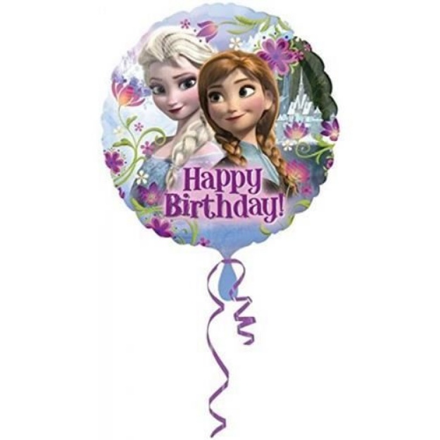 Obrázek z Foliový balonek Frozen - Ledové království Happy Birthday 43 cm 
