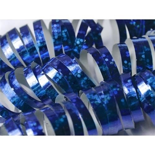 Levně Serpentiny holografické modré - 380 cm