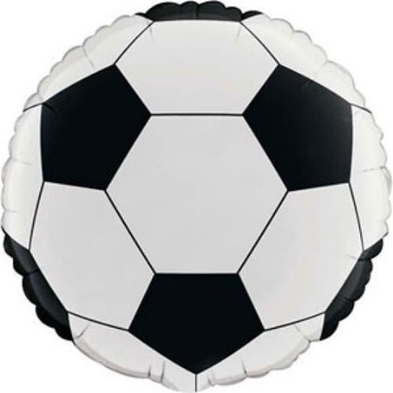 Picture of Foil balloon soccer ball 45 cm - Unwrapped