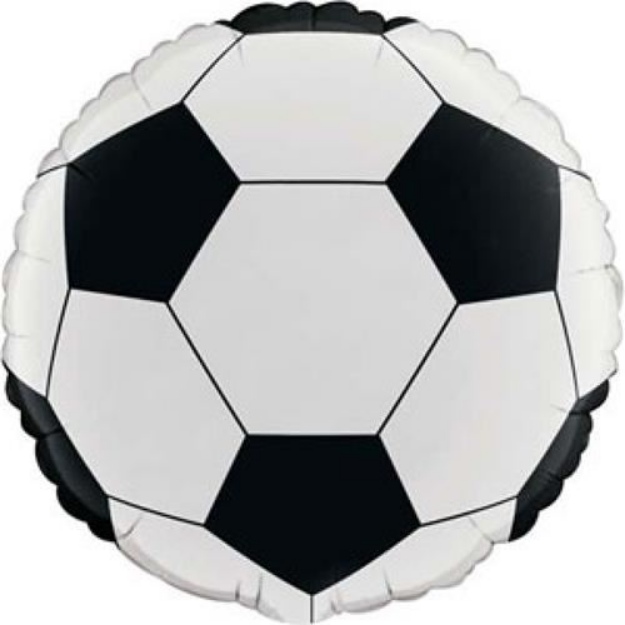 Obrázek z Foliový balonek fotbalový míč 45 cm - Nebalený 