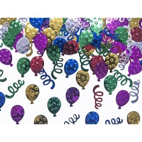 Levně Konfety balónky a spirály – metalický mix, 15 g