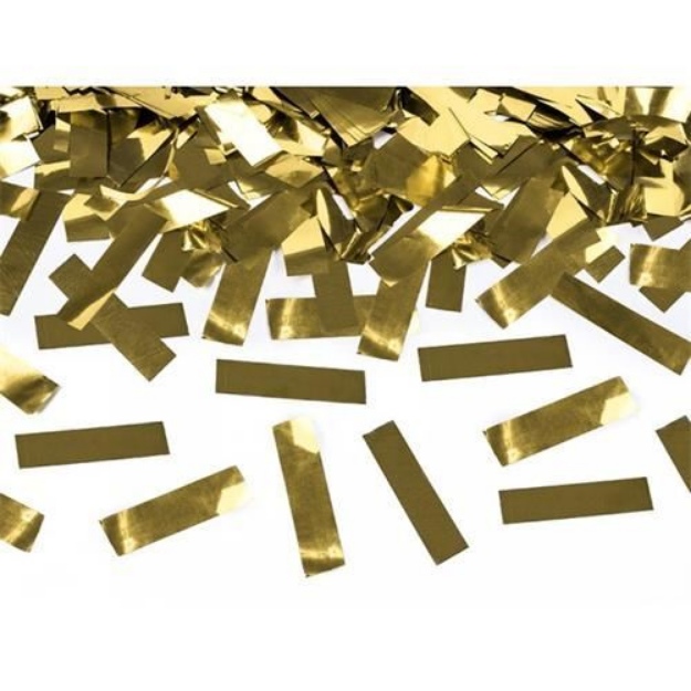 Obrázek z Vystřelovací konfety zlaté - 40 cm 