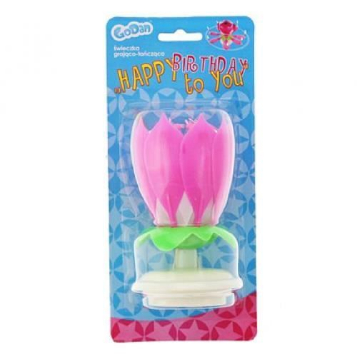 Dortová fontána hrací (svícen) RŮŽOVÁ