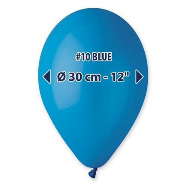 Obrázok z Balóniky 30 cm - modré 100 ks 
