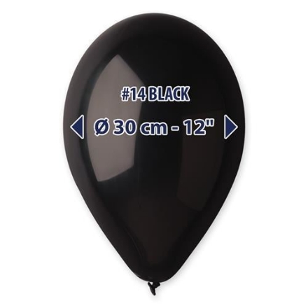 Picture of Gemar balloons black – 30 cm / 12" – 100 pcs