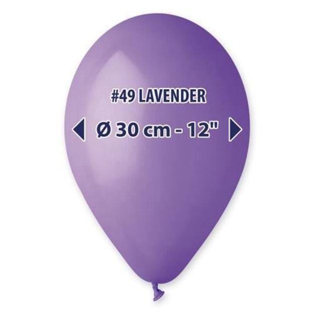 Obrázek Balonky Gemar fialové 30 cm - 100 ks
