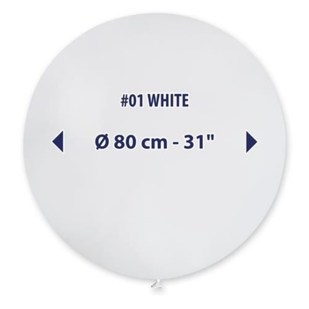 Obrázek z Obří nafukovací balon - bílá 