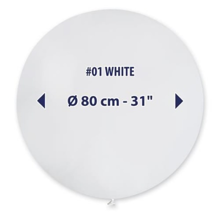 Obrázek Obří nafukovací balon - Gemar bílý 80 cm