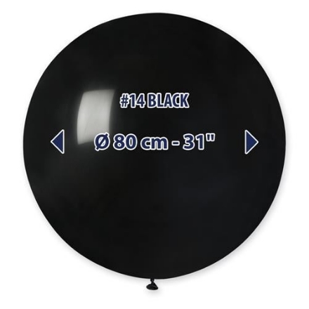 Picture of Giant inflatable balloon - Gemar black 80 cm
