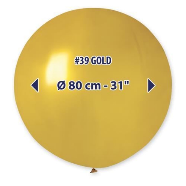 Obrázok z Obrí nafukovací balón - Gemar zlatý 80 cm