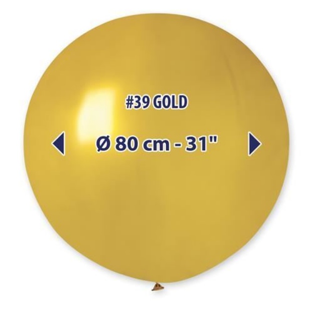Obrázok z Obrie nafukovací balón - zlatá 1 ks