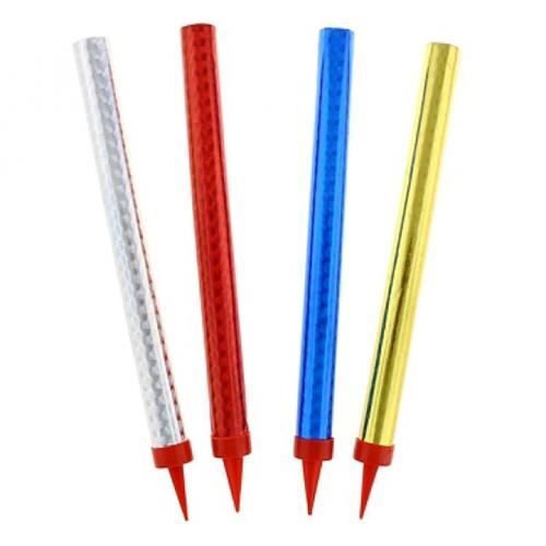 Levně Dortové fontánky barevné 18 cm - 4 ks
