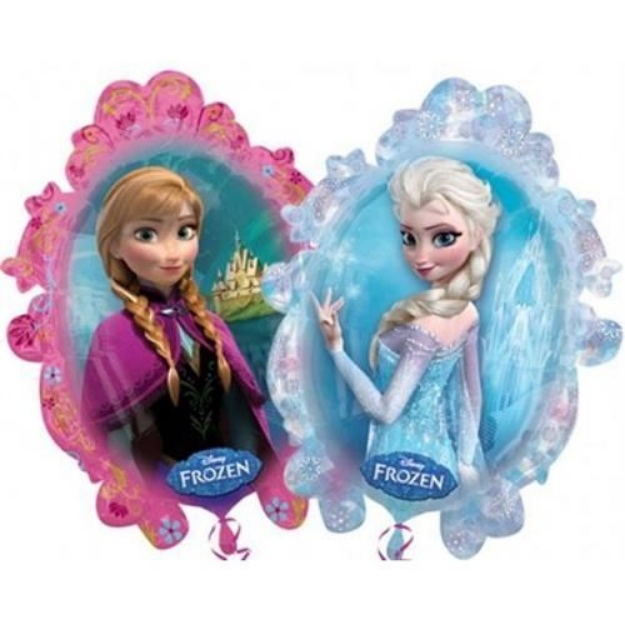 Obrázek z Foliový balonek ovál Frozen - Anna a Elsa 63 x 78 cm 