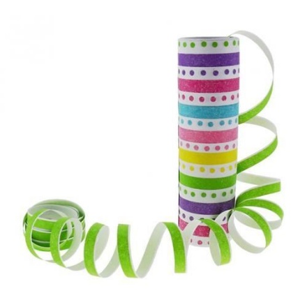 Picture of Paper streamers, stripes and polka dots – mix of colors