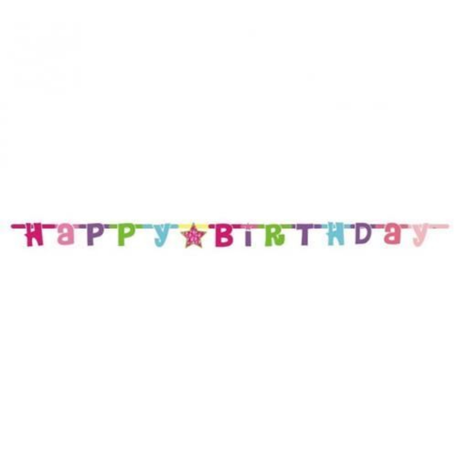 Party nápis Happy Birthday - holka 180 cm