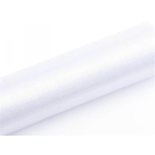 Levně Organza bílá – 16 cm × 9 m, neolemovaná