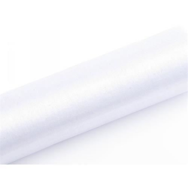 Organza bílá – 16 cm × 9 m, neolemovaná
