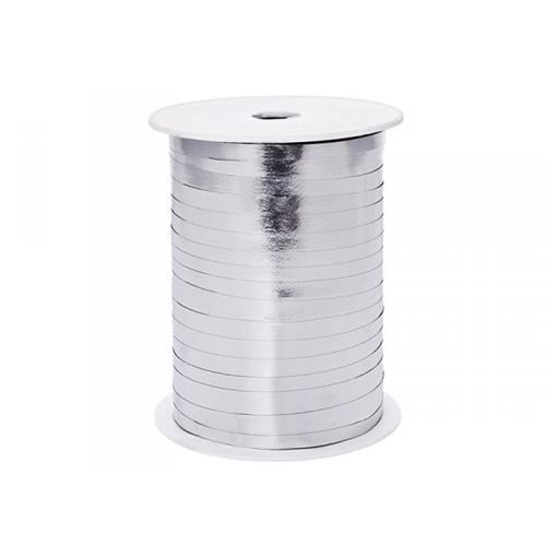 Levně Vázací stuha stříbrná metalická – 0,5 cm × 225 m