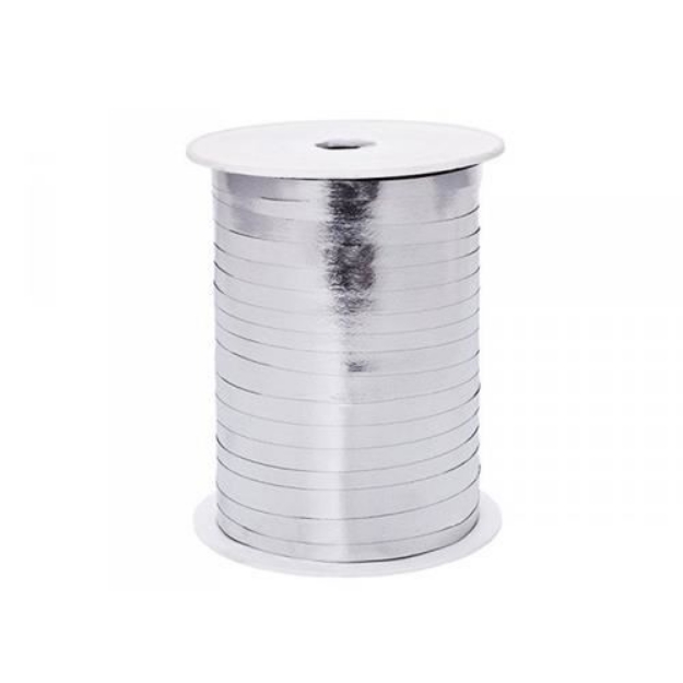 Picture of Metallic silver binding ribbon – 0.5 cm × 225 m