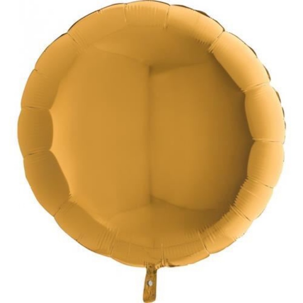 Obrázek z Foliový balonek kruh zlatý 45 cm - Nebalený 