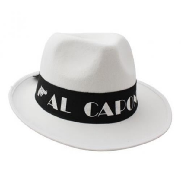 Klobouk Al Capone bílý