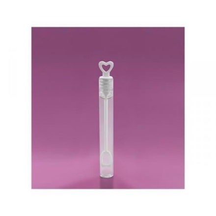 Picture of Svatební bublifuk bílý se srdíčkem 16 ml