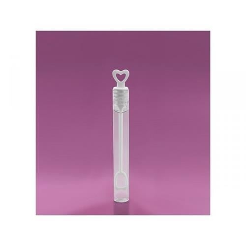 Levně Svatební bublifuk bílý se srdíčkem – 16 ml