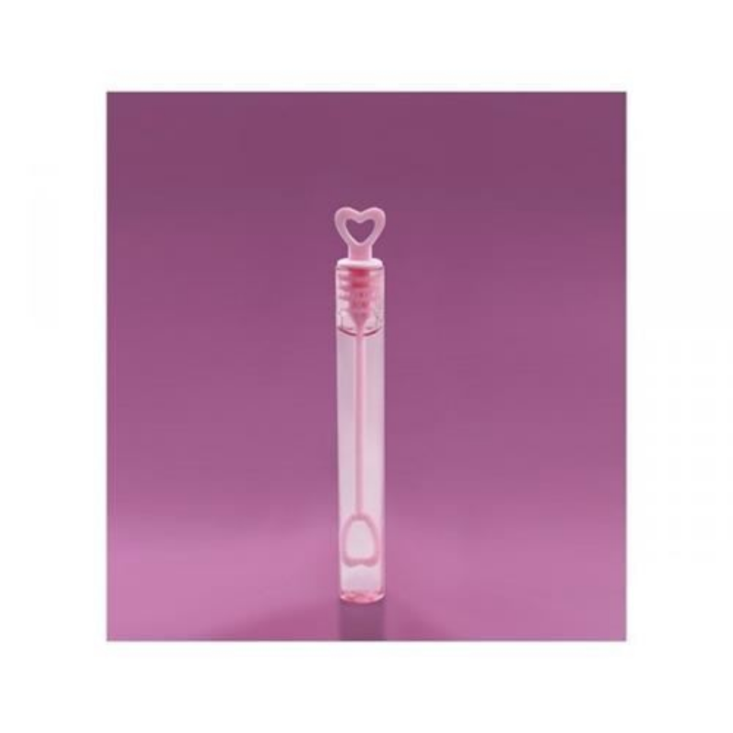 Svatební bublifuk růžový se srdíčkem – 16 ml