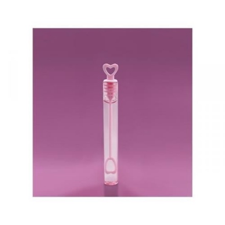 Picture of Svatební bublifuk růžový se srdíčkem 16 ml