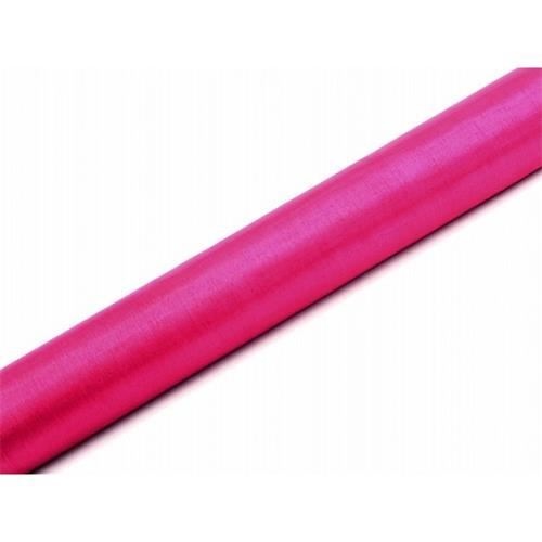 Levně Organza 36cm x 9m tmavě růžová