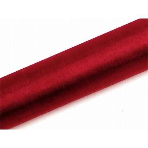 Levně Organza 16cm x 9m červená