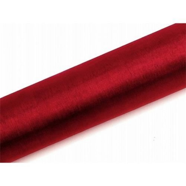 Organza 16cm x 9m červená