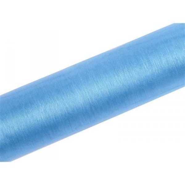 Organza 16cm x 9m modrá