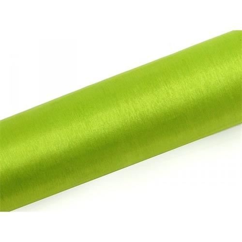 Levně Organza 16cm x 9m světle zelená