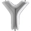 Obrázok z Fóliové písmeno Y strieborné – 102 cm