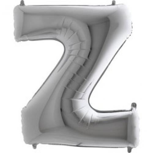 Fóliové písmeno Z strieborné 102 cm