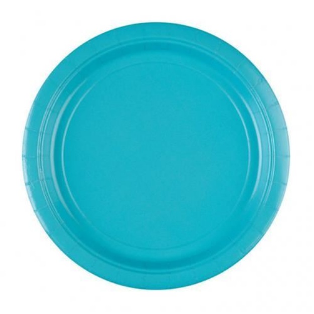Obrázek z EKO Papírové talíře světle modré 23 cm - 8 ks 