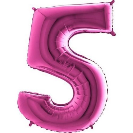 Picture of Foil Number Balloon - Pink 5