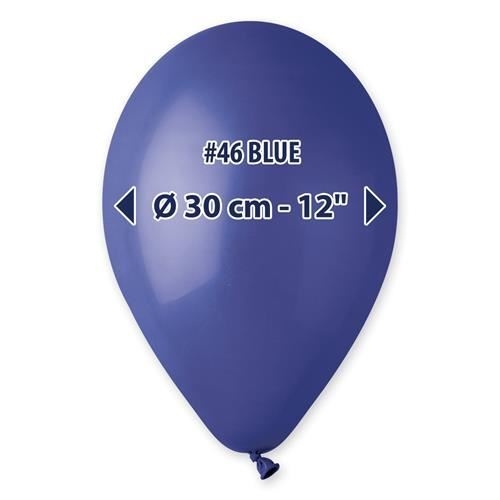 Levně Balonky Gemar tmavě modré – 30 cm/12", 100 ks