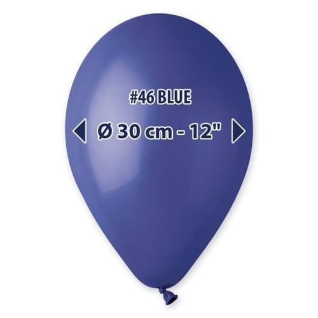 Obrázok z Balóniky Gemar tmavo modré – 30 cm/12", 100 ks