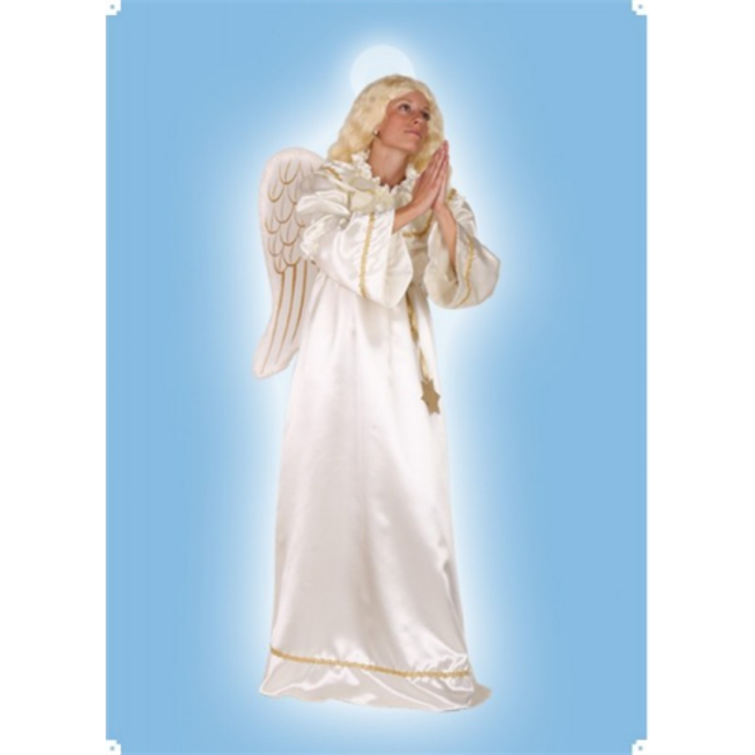 Kostým anděla Lux krémový – divadelní kvalita