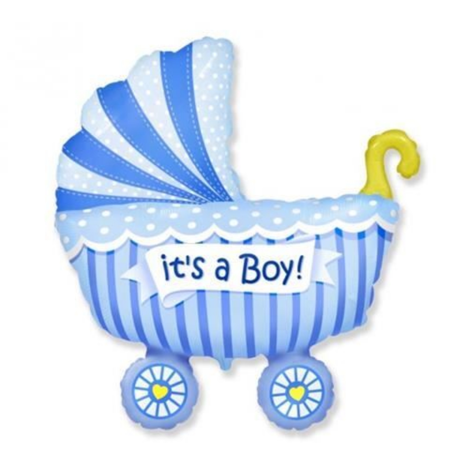 Fóliový balonek kočárek „It’s a boy“ – 60 cm