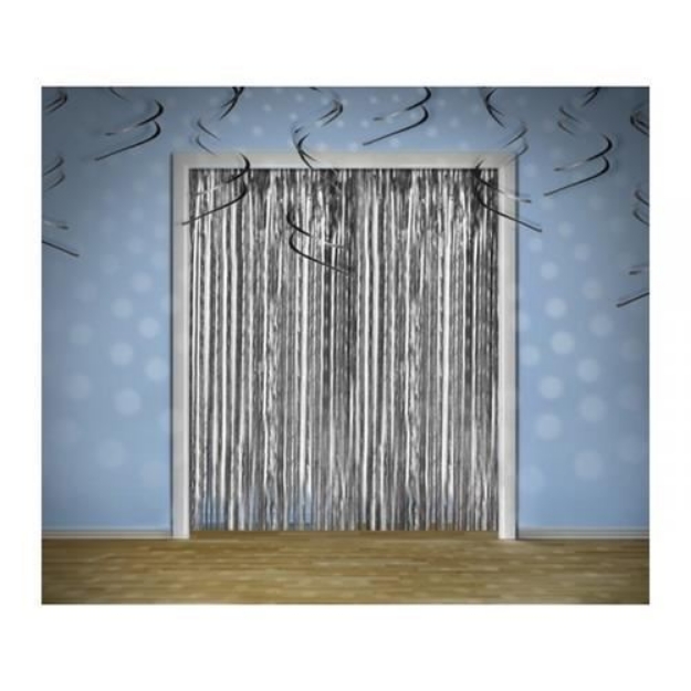 Picture of Silver decorative curtain – 90 × 250 cm
