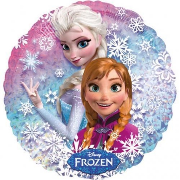 Obrázek z Foliový holografický balonek Frozen - Anna a Elsa 43 cm 
