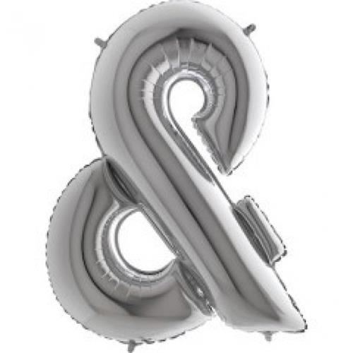 Fóliový symbol And strieborný 102 cm